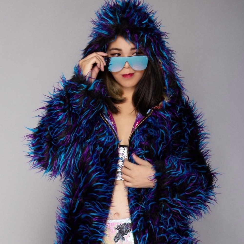 Velu Fur Mack Daddy Reversible Faux Fur Jacket and Vest